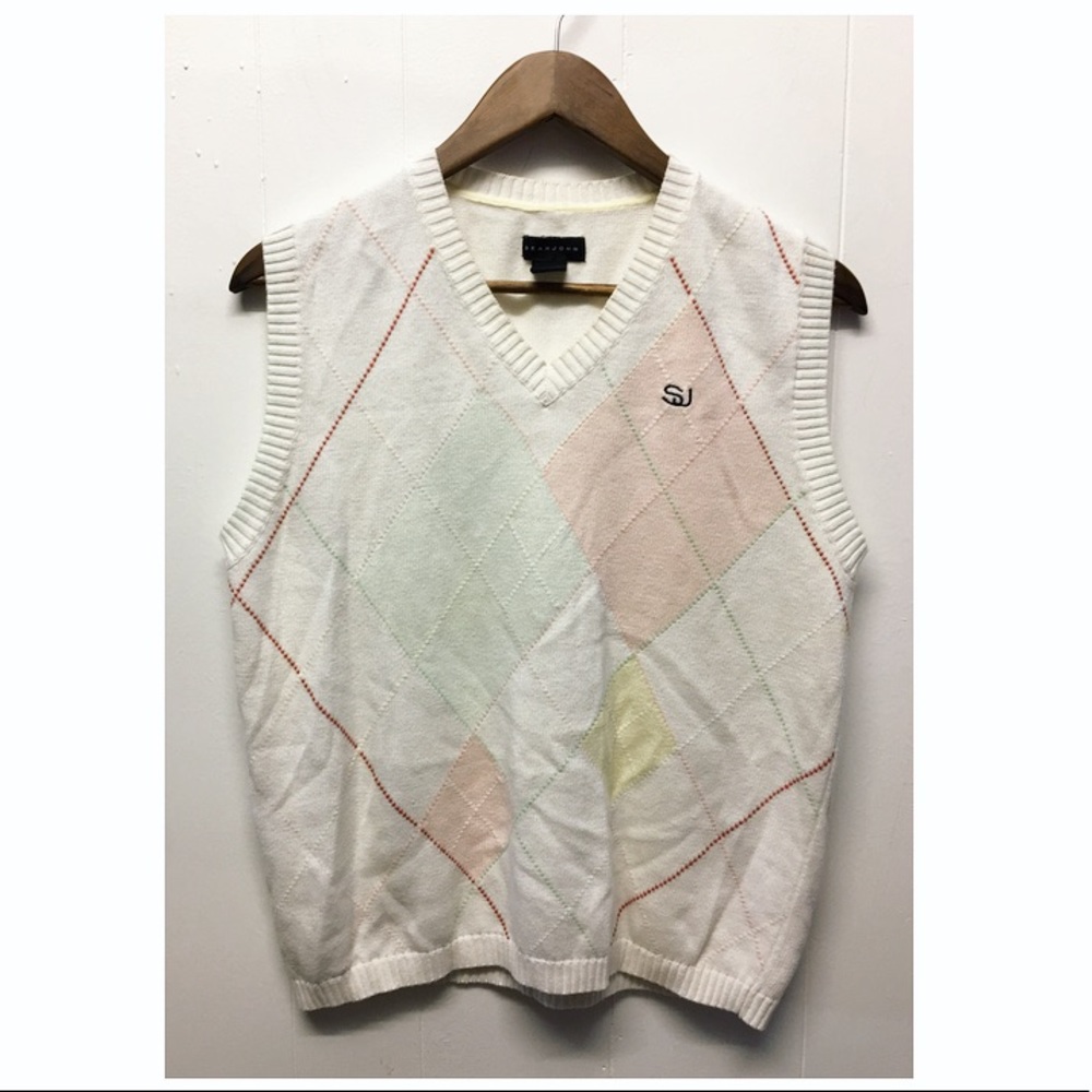 Sean John | Vintage Light Pastel Sweater Vest EUC